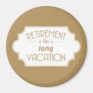 Pensionen är lik en lång semester magnet