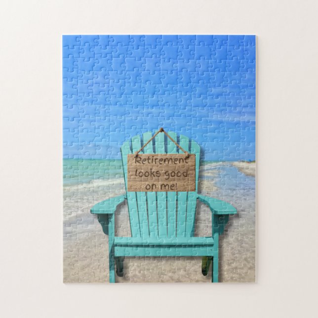 Pensionen klär mig! Sanibel Island Beach Pussel (Vertikal)