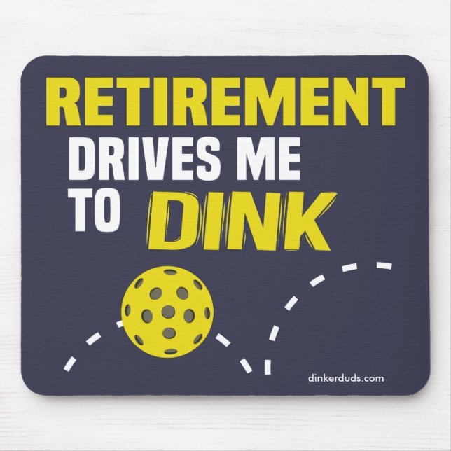 Pensionen kör mig till den Dink Pickleball musen Musmatta (Framsidan)