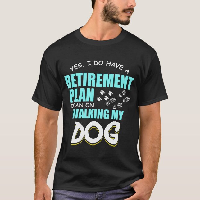 Pensionen planerar att gå min gåva för t shirt (Framsida)