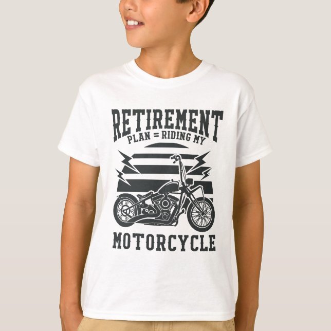 Pensionen planerar att rida min motorcykel t shirt (Framsida)
