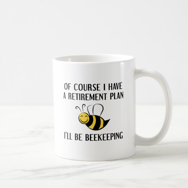Pensionen planerar Beekeeping Kaffemugg (Höger)