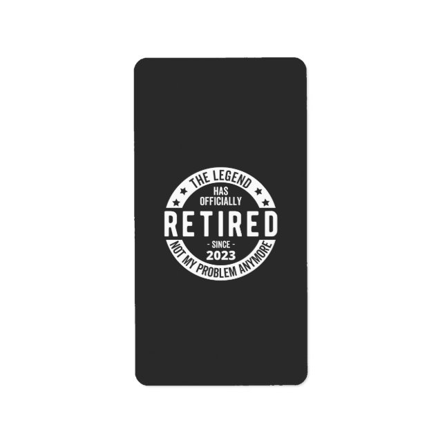 pensionerad 2023 adressetikett (Framsidan)
