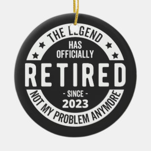 pensionerad 2023 julgransprydnad keramik