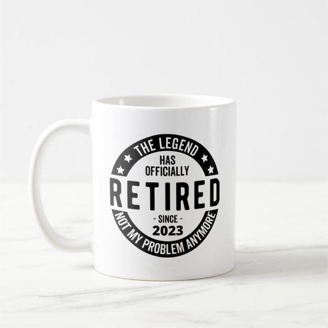 pensionerad 2023 kaffemugg (Vänster)