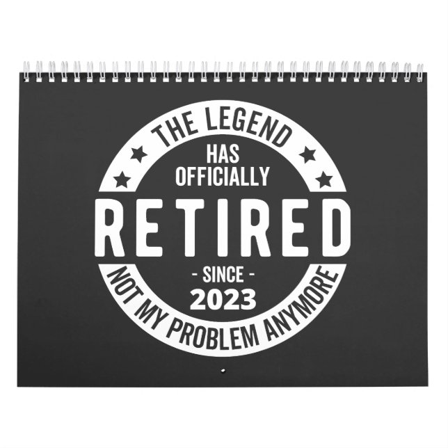 pensionerad 2023 kalender (Omslag)