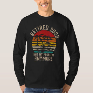 Pensionerad 2023 Rolig Vintage Pensionärshumor pre T Shirt