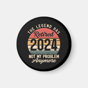 Pensionerad 2024 Inte Mitt Problem Längre Magnet