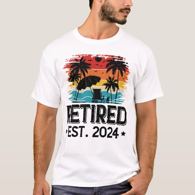 Pensionerad 2024 t shirt (Framsida)