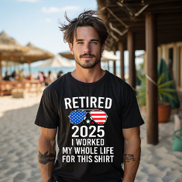 Pensionerad 2025 Inte Mitt Problem Mer Amerikansk  T Shirt