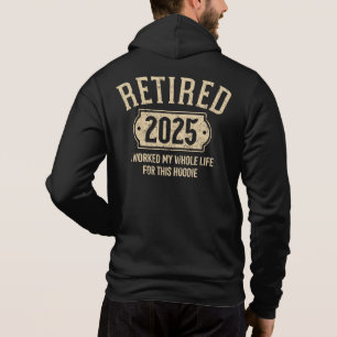 Pensionerad 2025 pension arbetade hela livet för d t shirt
