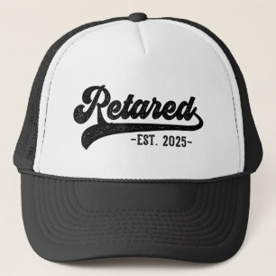 Pensionerad 2025 Pensionering Män Kvinnor Humor Keps