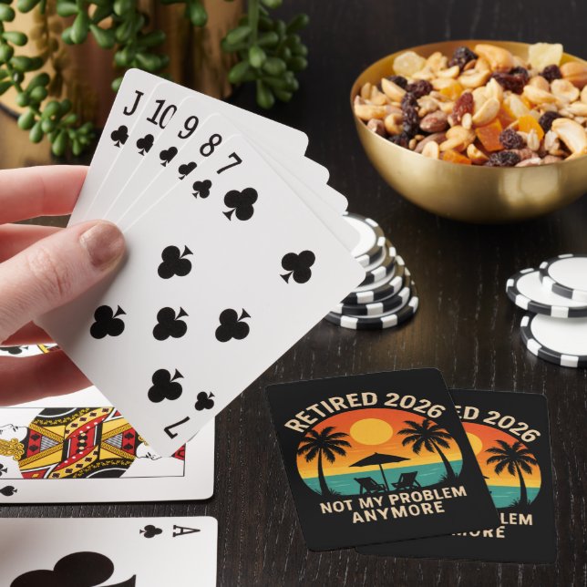 Pensionerad 2026 Inte Mitt Problem Längre Casinokort (På plats)