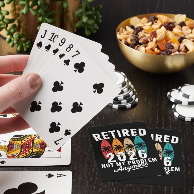 Pensionerad 2026 Inte Mitt Problem Längre Hawaii P Casinokort (På plats)