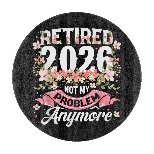 Pensionerad 2026 Inte Mitt Problem Mer Blommig (Framsidan)