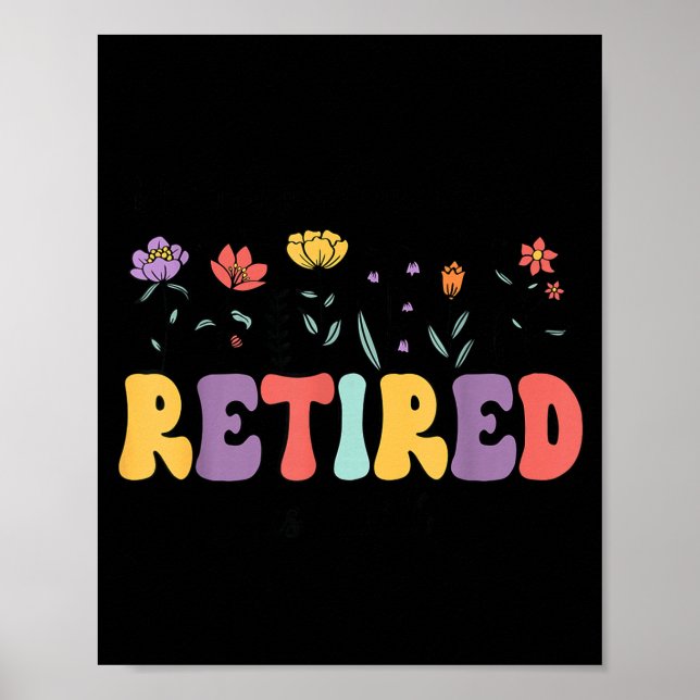 Pensionerad 2026 jag är pensionerad inte mitt prob poster (Framsidan)