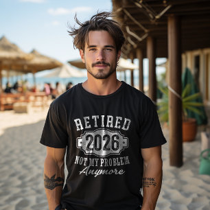 Pensionerad 2026 Rolig pensionering 2026 Män Kvinn T Shirt