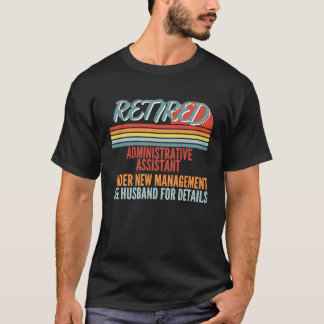 Pensionerad administrativ assistent under ny ledni t shirt