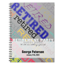 Pensionerad Anpassningsbar Pension Party Guest Bok