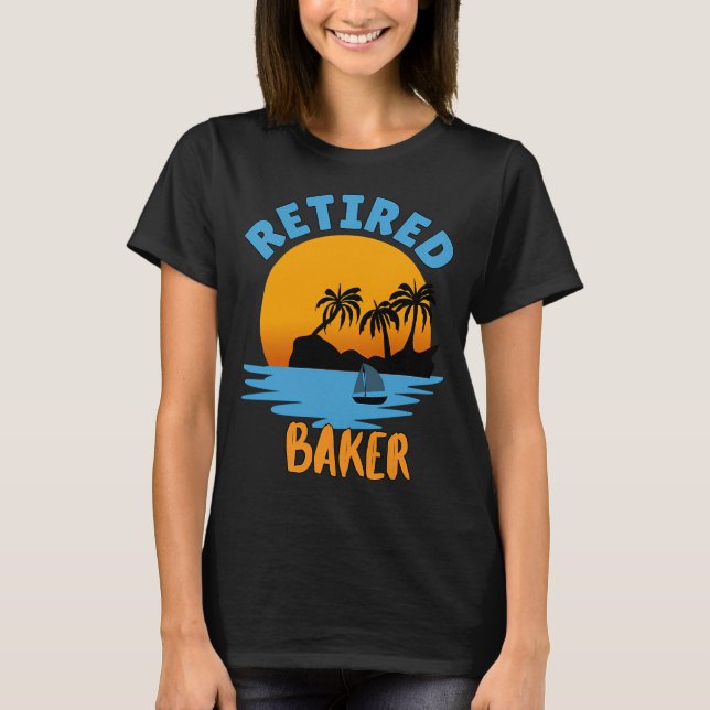 Pensionerad bagare t shirt (Framsida)