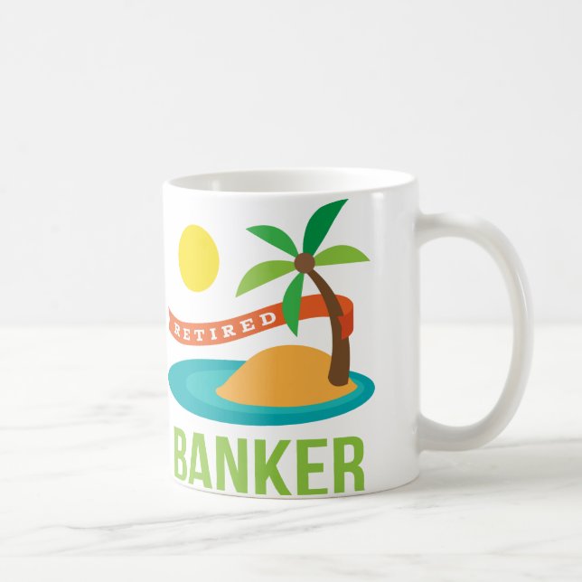 Pensionerad bankirstrand kaffemugg (Höger)