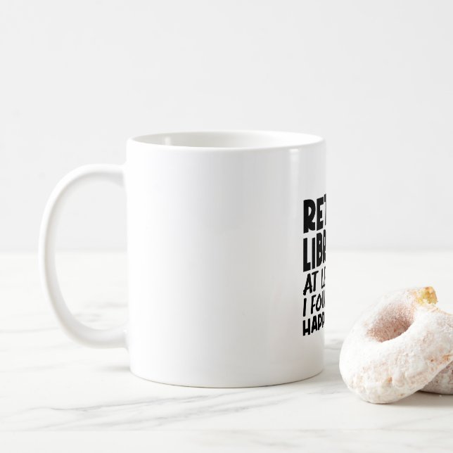 Pensionerad bibliotekarie Åtminstone hittade jag e Kaffemugg (Med munk)