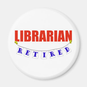 PENSIONERAD BIBLIOTEKARIE MAGNET