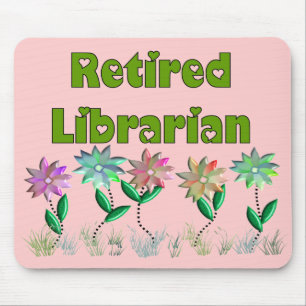Pensionerad bibliotekarie "vårförnimmelse ", musmatta
