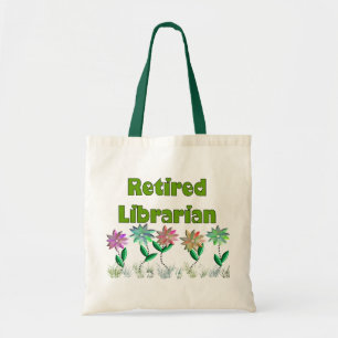 Pensionerad bibliotekarie "vårförnimmelse ", tygkasse