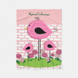 Pensionerad bibliotekarieullfilt fleecefilt