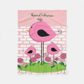 Pensionerad bibliotekarieullfilt fleecefilt