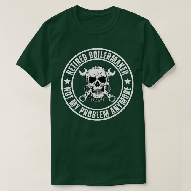 Pensionerad Boilermaker 6 T Shirt (Design framsida)