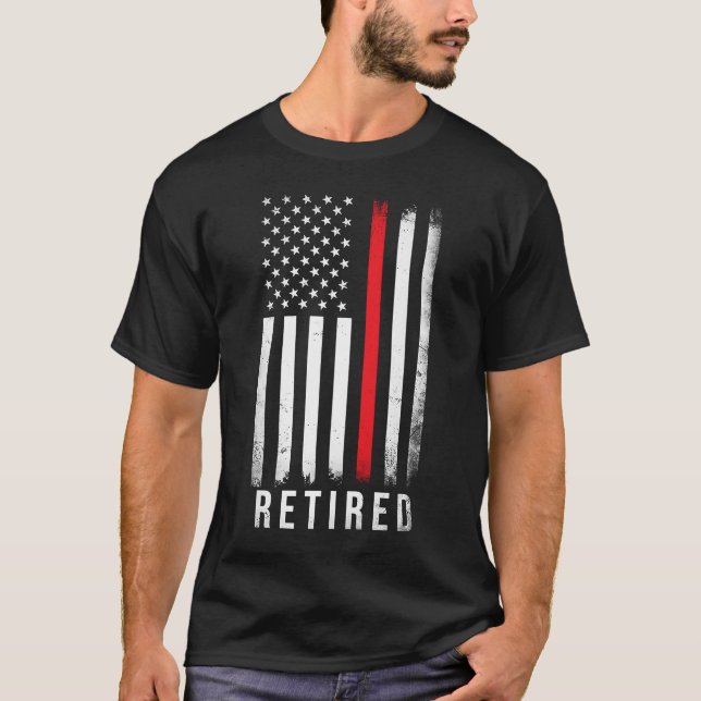Pensionerad brandbekämpning 2023 Pension T Shirt (Framsida)