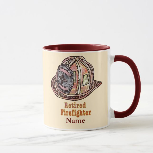 Pensionerad brandman mugg (Höger)