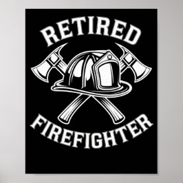 Pensionerad brandman poster