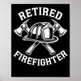 Pensionerad brandman poster