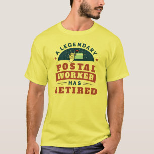 Pensionerad Brevbärare Postarbetare Pensionering R T Shirt