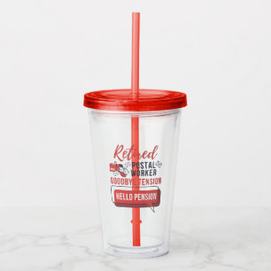 Pensionerad Brevbärare Postarbetare Pensionering Take Away Mugg