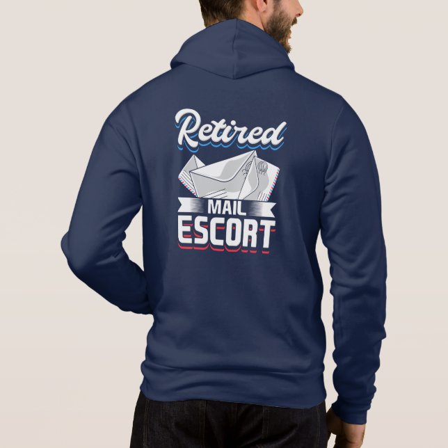 Pensionerad brevman Postal Worker Pension Grandpa T Shirt (Baksida)