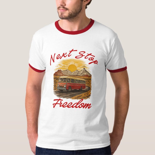 Pensionerad Bussförare T-Shirt – Roligt Present Vi (Framsida)