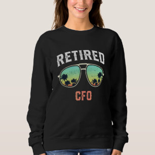pensionerad Cfo Beach Palm Tree Solglasögon Herrar T Shirt