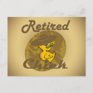 Pensionerad Chick #6 Vykort