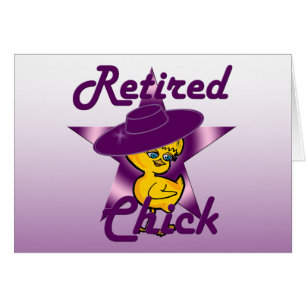 Pensionerad Chick #9 Hälsningskort