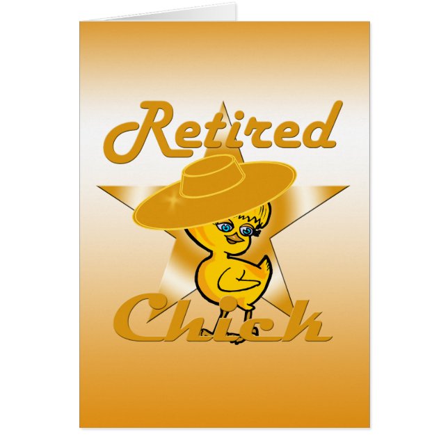 Pensionerad Chick nr 10 OBS Kort (Framsidan)