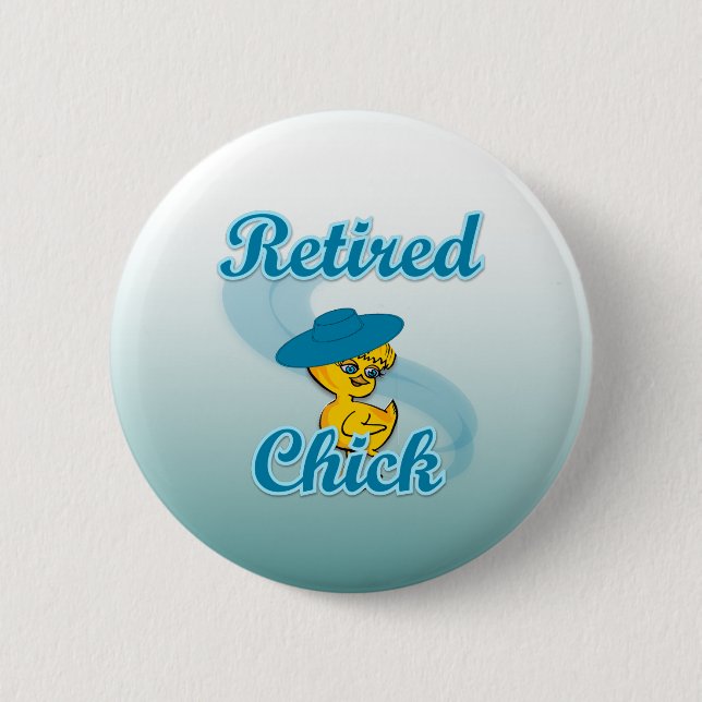 Pensionerad Chick nr 3 Knapp (Framsida)