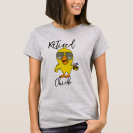 Pensionerad Chicken Tee - Funny Farm Pension Shirt
