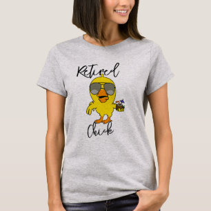 Pensionerad Chicken Tee - Funny Farm Pension Shirt