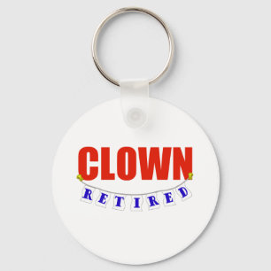 PENSIONERAD CLOWN NYCKELRING