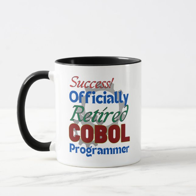 Pensionerad COBOL-programmerare kompilerar glädje! Mugg (Vänster)