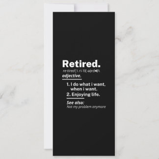 pensionerad. definition lustig pension julkort